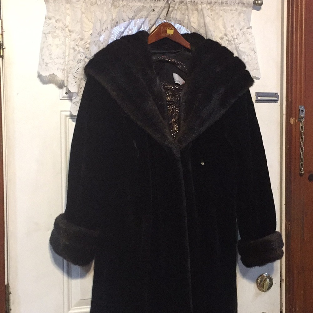 Faux fur coat